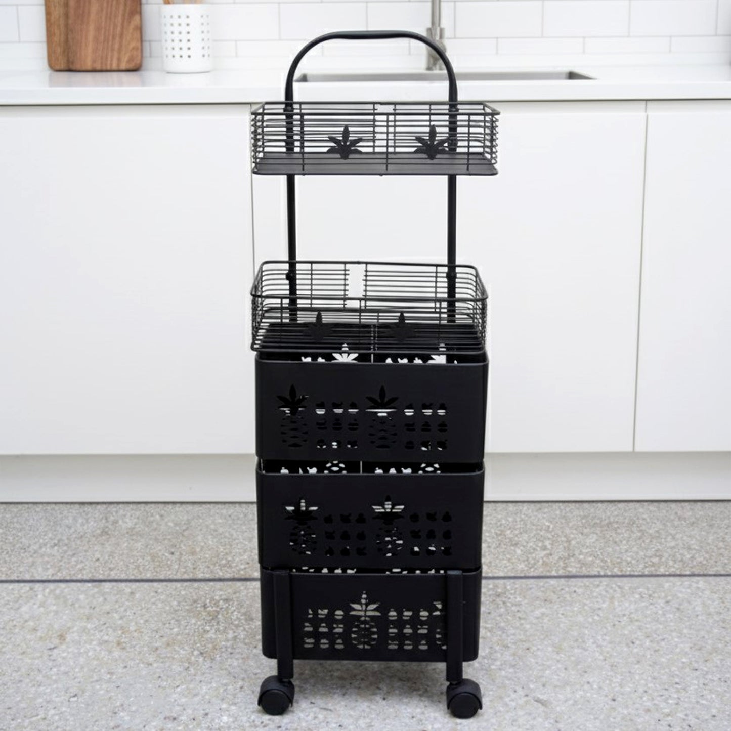 Metal Square Fruit/Vegetable Basket