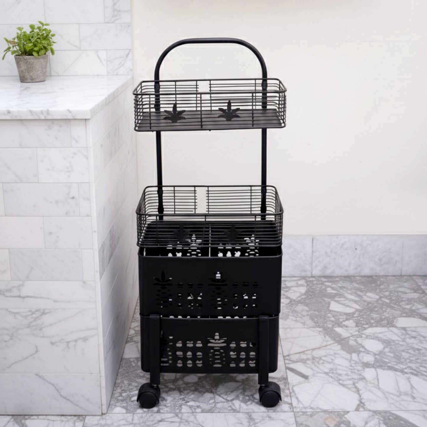 Metal Square Fruit/Vegetable Basket