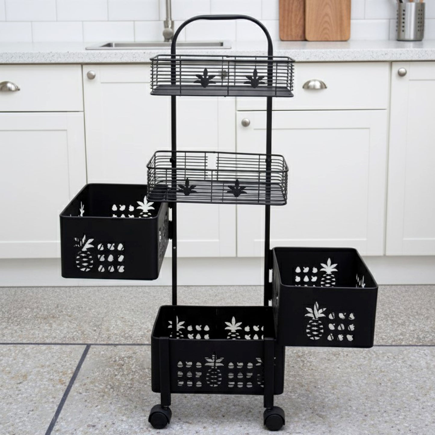 Metal Square Fruit/Vegetable Basket