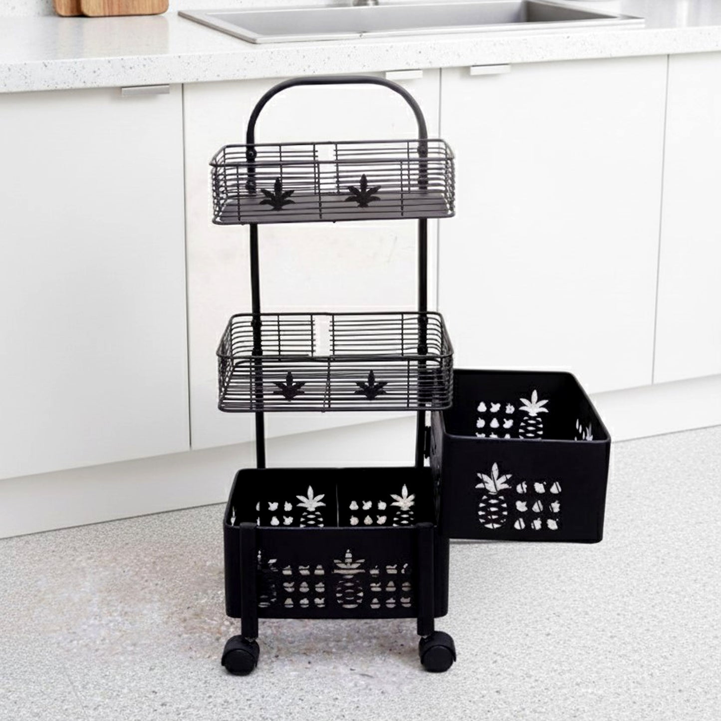 Metal Square Fruit/Vegetable Basket