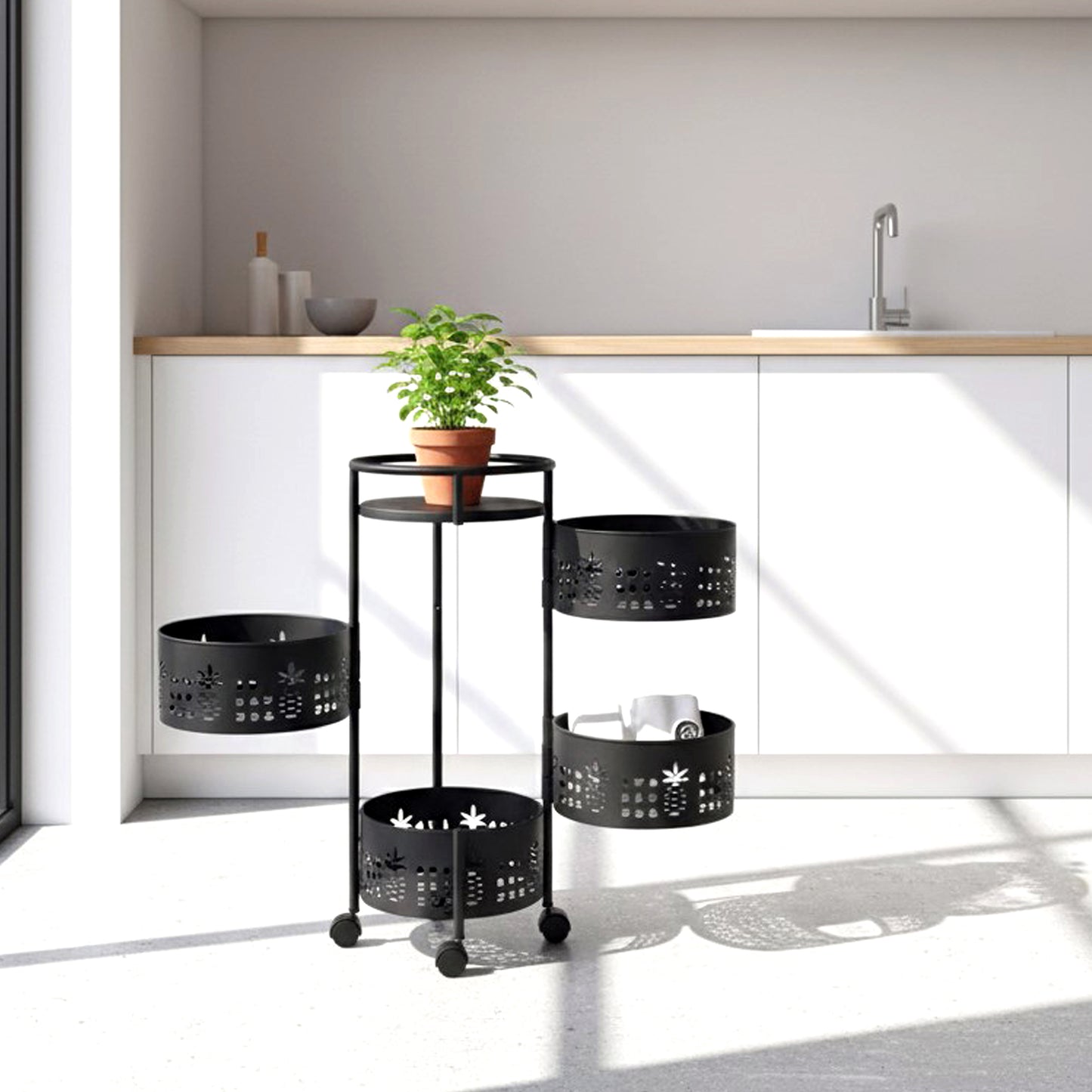Metal Round Fruit/Vegetable Basket