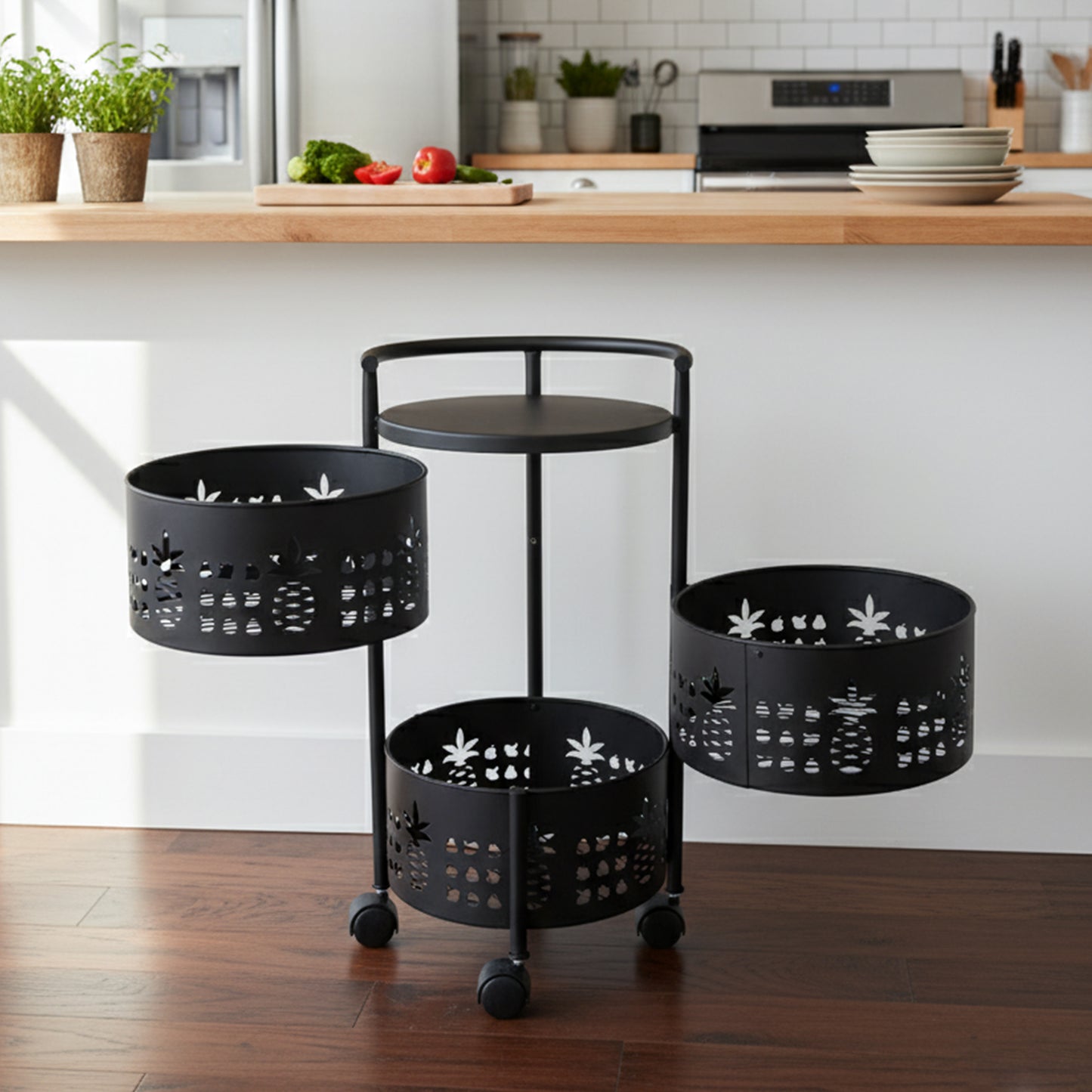Metal Round Fruit/Vegetable Basket