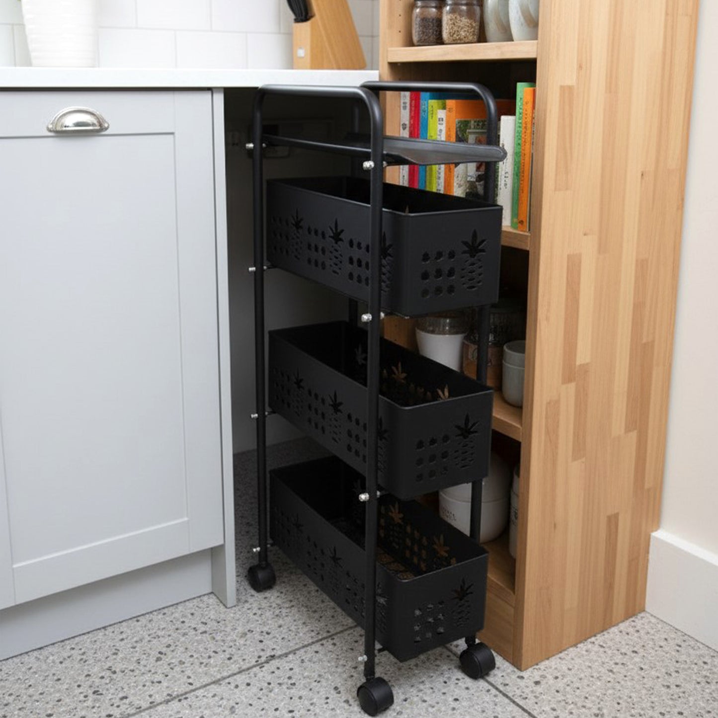 Slim Rolling Storage Cart